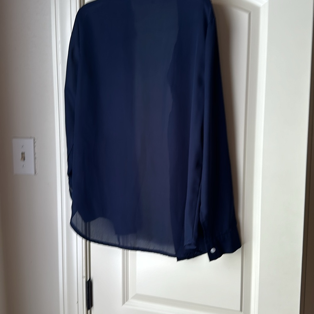 Navy Button Down - Picture 2 of 2